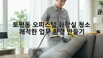 토평동 오피스텔 화장실 청소 ✨ 쾌적한 업무 환경 만들기!